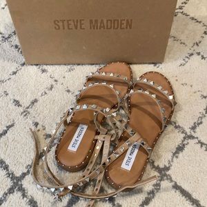 Steve Madden Travel Tan Sandals